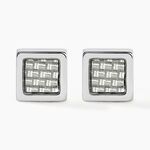 Boucles D'oreilles Puces Phebus Him Acier Argent&eacute; - Puces Homme | Marc Orian