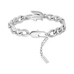 Bracelet Lacoste Crocodile Acier Blanc - Bracelets cha&icirc;nes Famille | Marc Orian