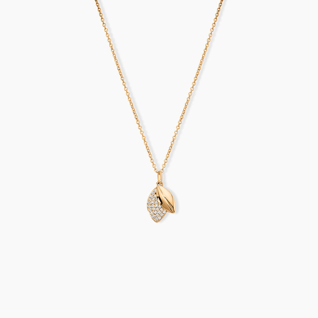 Collier Plaqu&eacute; Or Jaune Simao Oxydes De Zirconium - Colliers avec pierres Femme | Marc Orian