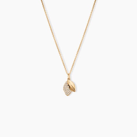 Collier Plaqu&eacute; Or Jaune Simao Oxydes De Zirconium - Colliers avec pierres Femme | Marc Orian