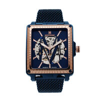 Montre Montignac Square Automatique Bleu