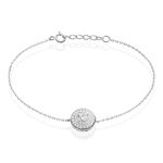 Bracelet Lumineuse Argent Blanc Oxyde De Zirconium - Bracelets fantaisie Femme | Marc Orian