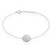 Bracelet Lumineuse Argent Blanc Oxyde De Zirconium - Bracelets chaînes Femme | Marc Orian