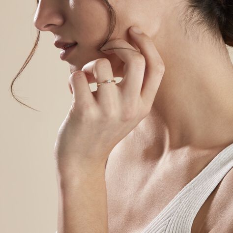 Bague Solitaire Or Jaune Solenia Diamant - Bagues Solitaire Femme | Marc Orian