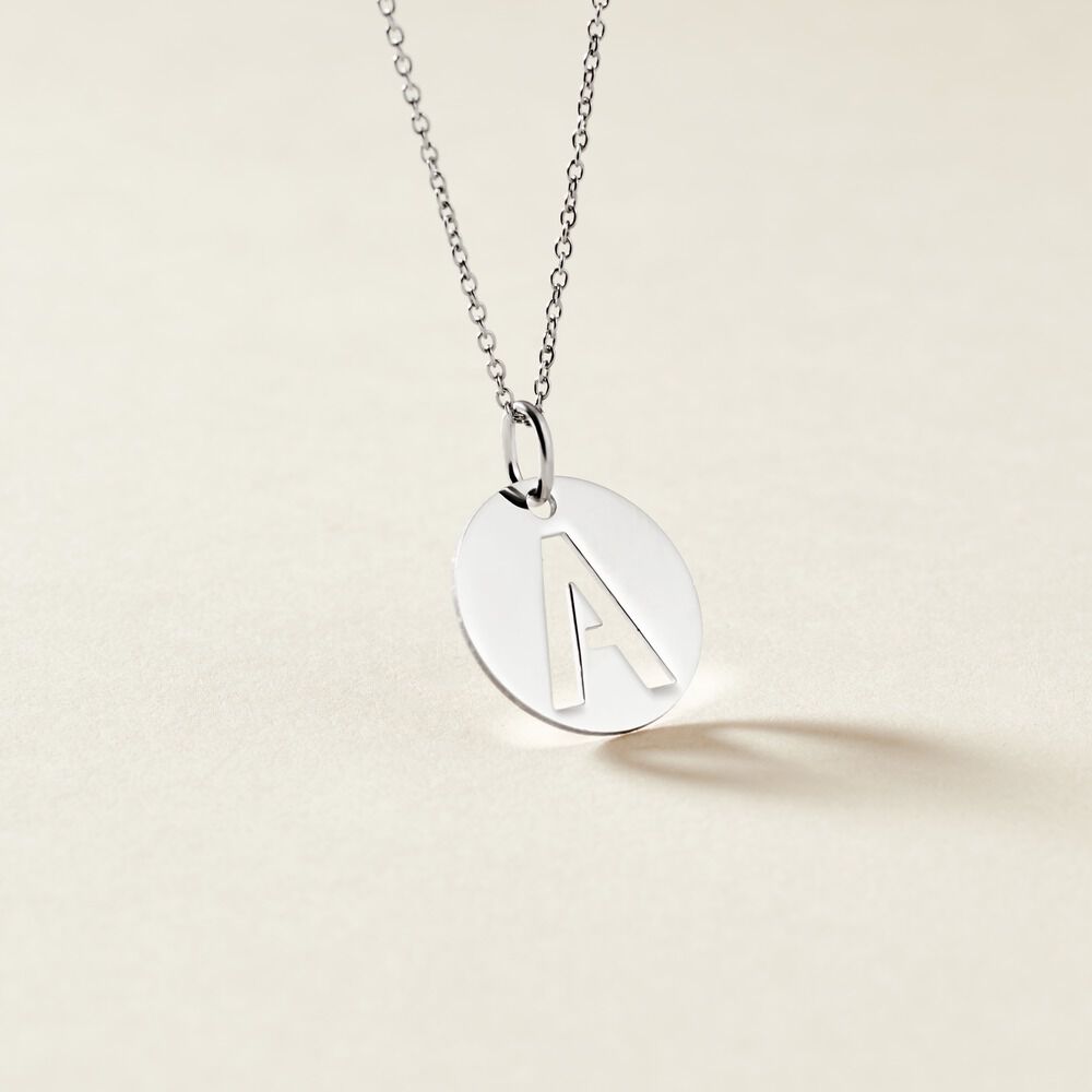 Pendentif Elio A Argent Blanc - Bijoux fantaisie Famille | Marc Orian