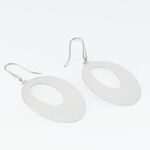 Boucles D'oreilles Pendantes Hilarius Acier Blanc - Pendantes Femme | Marc Orian