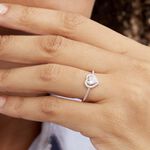 Bague Lienor Or Blanc Oxyde - Solitaires Femme | Marc Orian