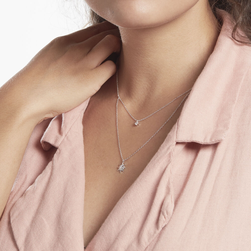 Collier Shone Argent Oxyde De Zirconium - Colliers multirangs Femme | Marc Orian