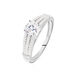 Bague Solitaire Maelline Argent Blanc Oxyde De Zirconium - Solitaires Femme | Marc Orian