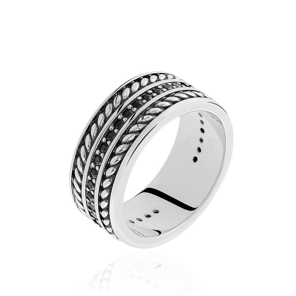 Bague Basile Argent Blanc - Bagues Homme | Marc Orian