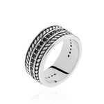 Bague Basile Argent Blanc - Bagues grosses Homme | Marc Orian