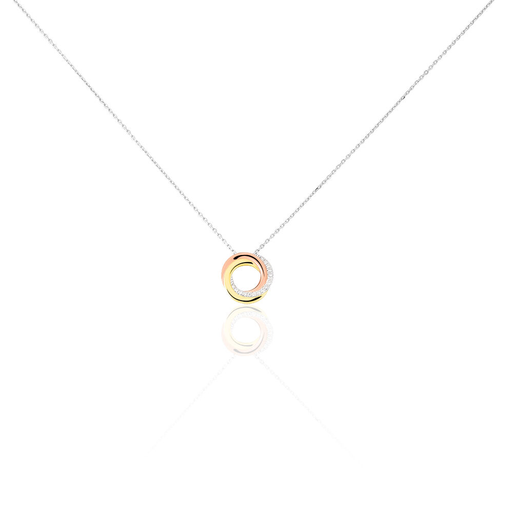 Collier Tiara Or Tricolore Diamant - Colliers avec pierres Femme | Marc Orian