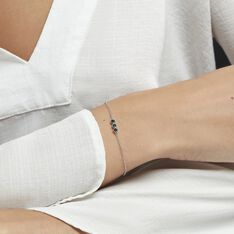 Bracelet Kasey Argent Blanc Oxyde De Zirconium - Bracelets chaînes Femme | Marc Orian