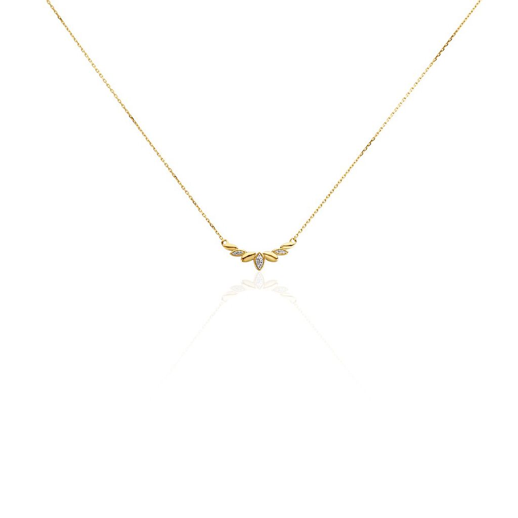Collier Laverna Or Jaune Diamant - Colliers avec pierres Femme | Marc Orian