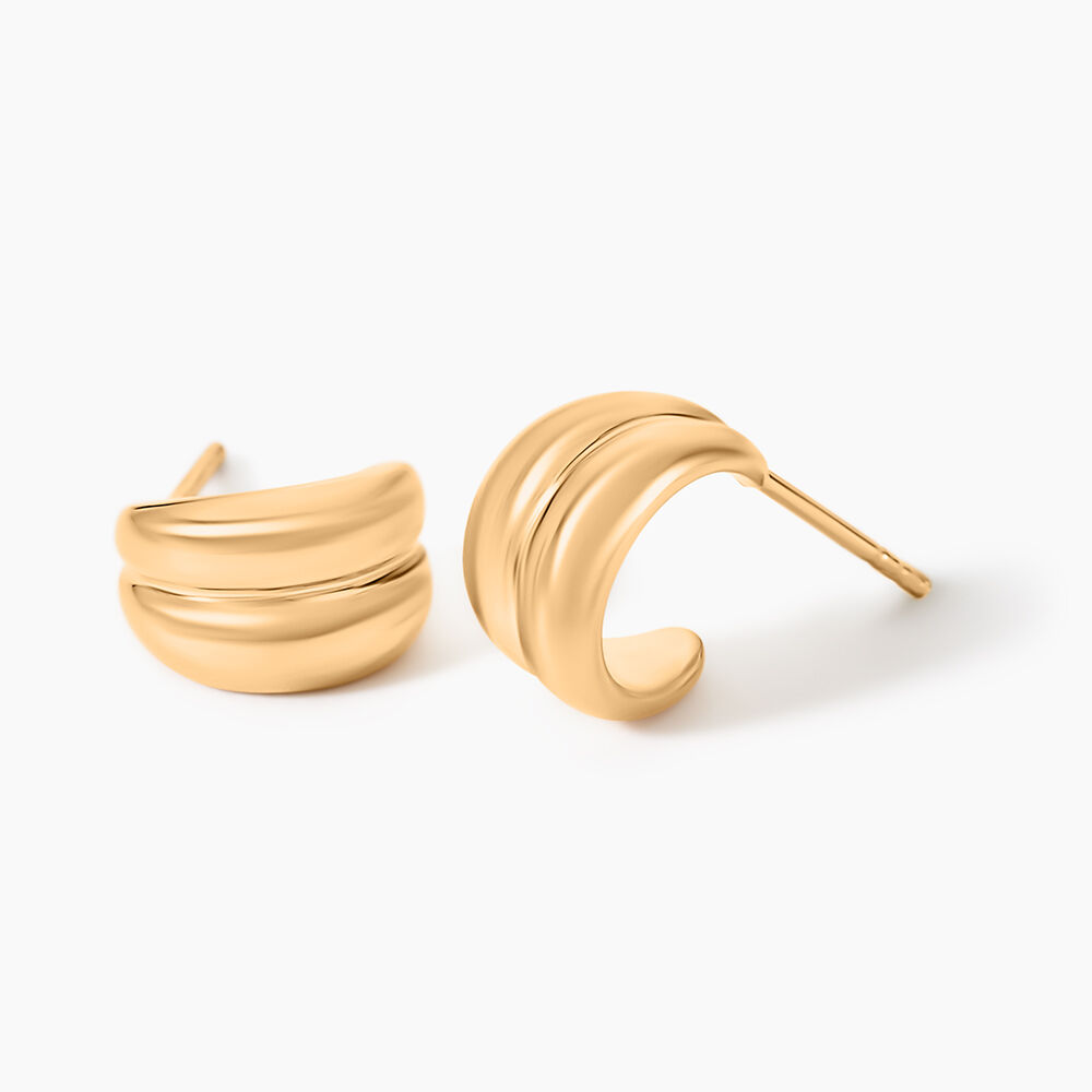 Créoles Dionna Plaqué Or Jaune - Créoles Femme | Marc Orian