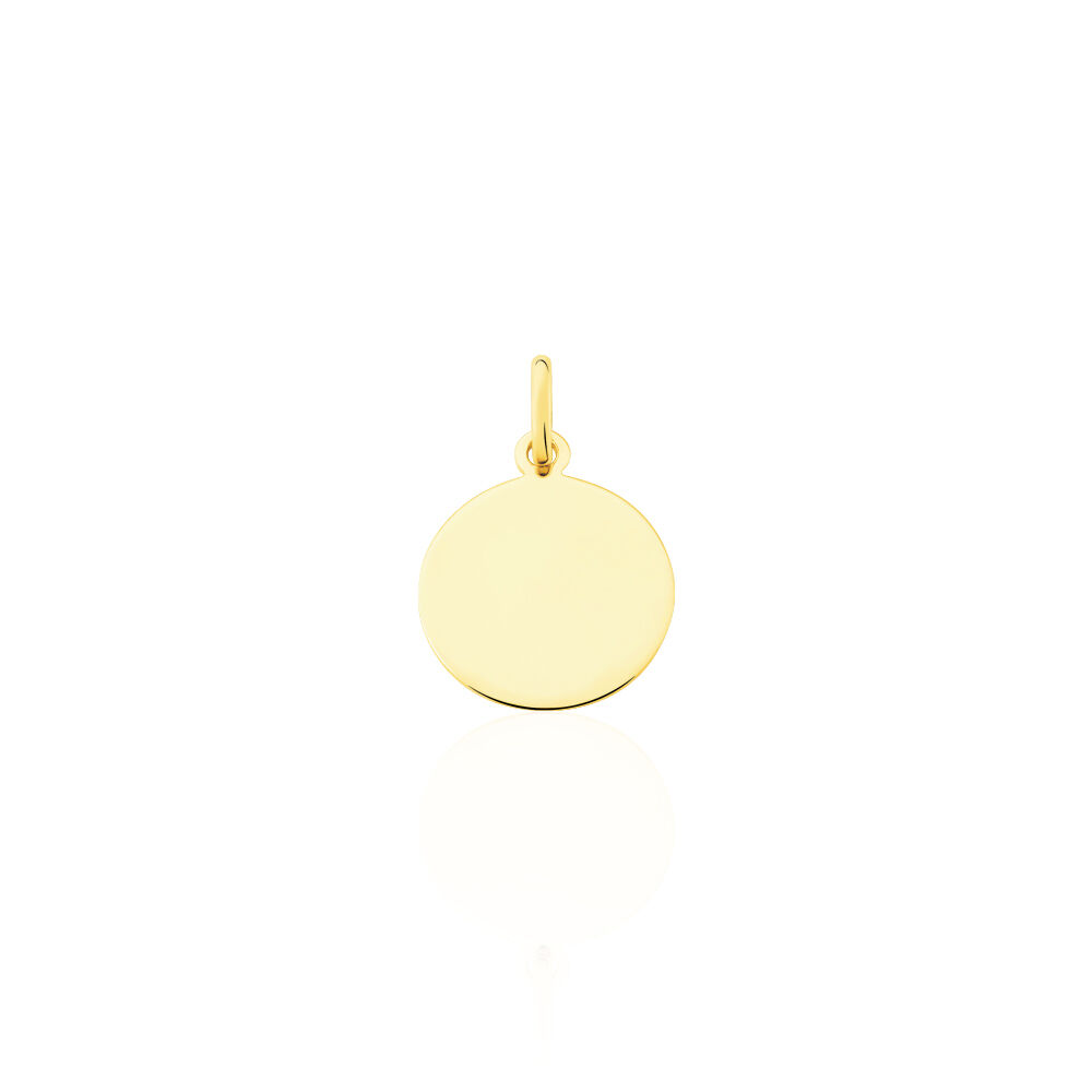 Pendentif Ange Rond Or Jaune - Médailles et médaillons Famille | Marc Orian