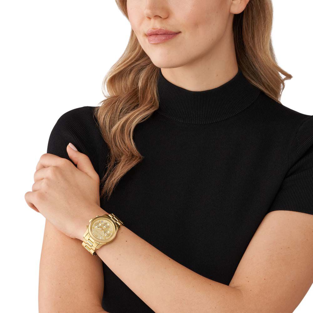 Montre Michael Kors Fossil Runway Doré - Montres étanches Femme | Marc Orian