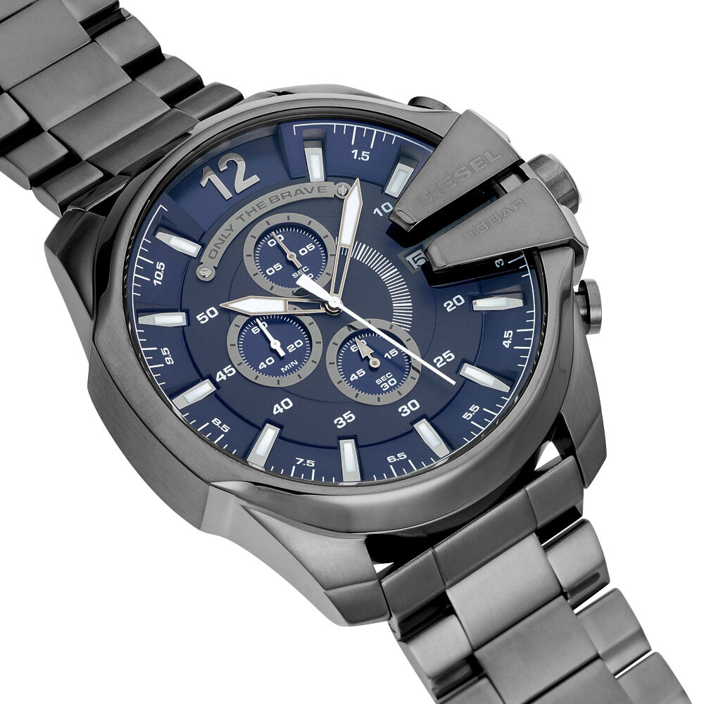 Montre Diesel Mega Chief Bleu - Montres &eacute;tanches Homme | Marc Orian
