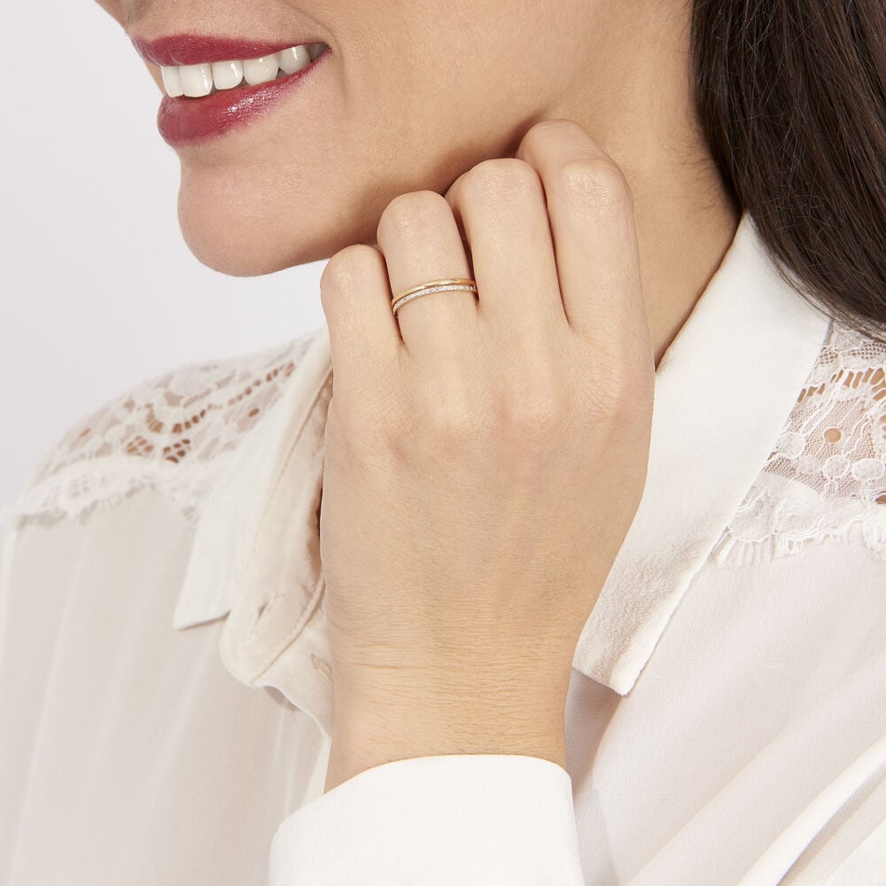 Bague Olena Or Jaune Diamant - Parures de mariage Femme | Marc Orian