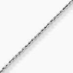 Bracelet Jerry Or Blanc Maille Corde - Bracelets mailles Femme | Marc Orian