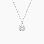 Pendentif Zodiaque Rond Argent Blanc - Bijoux personnalis&eacute;s Famille | Marc Orian