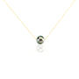 Collier Sissy Or Jaune Perle De Culture De Tahiti
