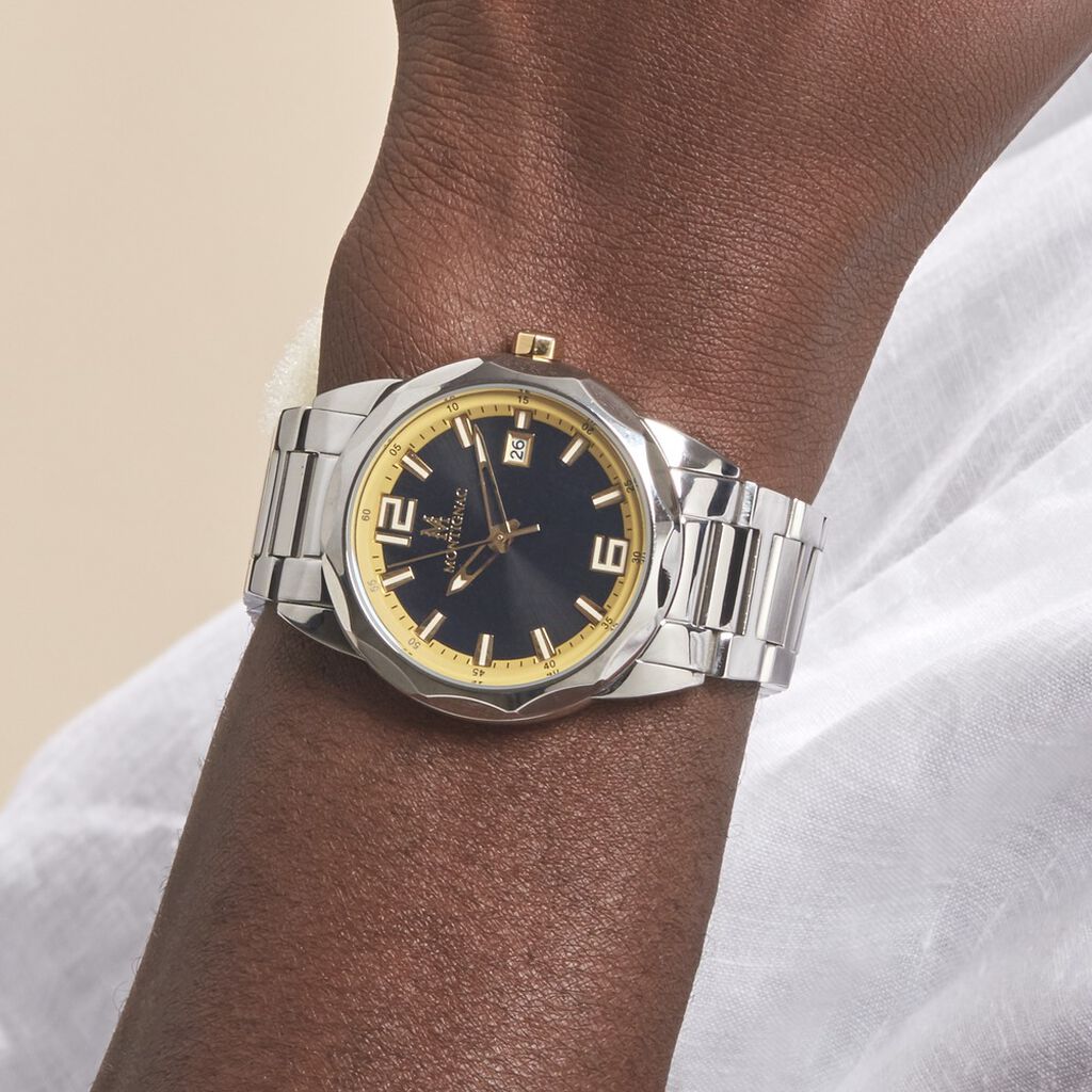 Montre Montignac Bicolore Doré / Noir - Montres classiques Homme | Marc Orian