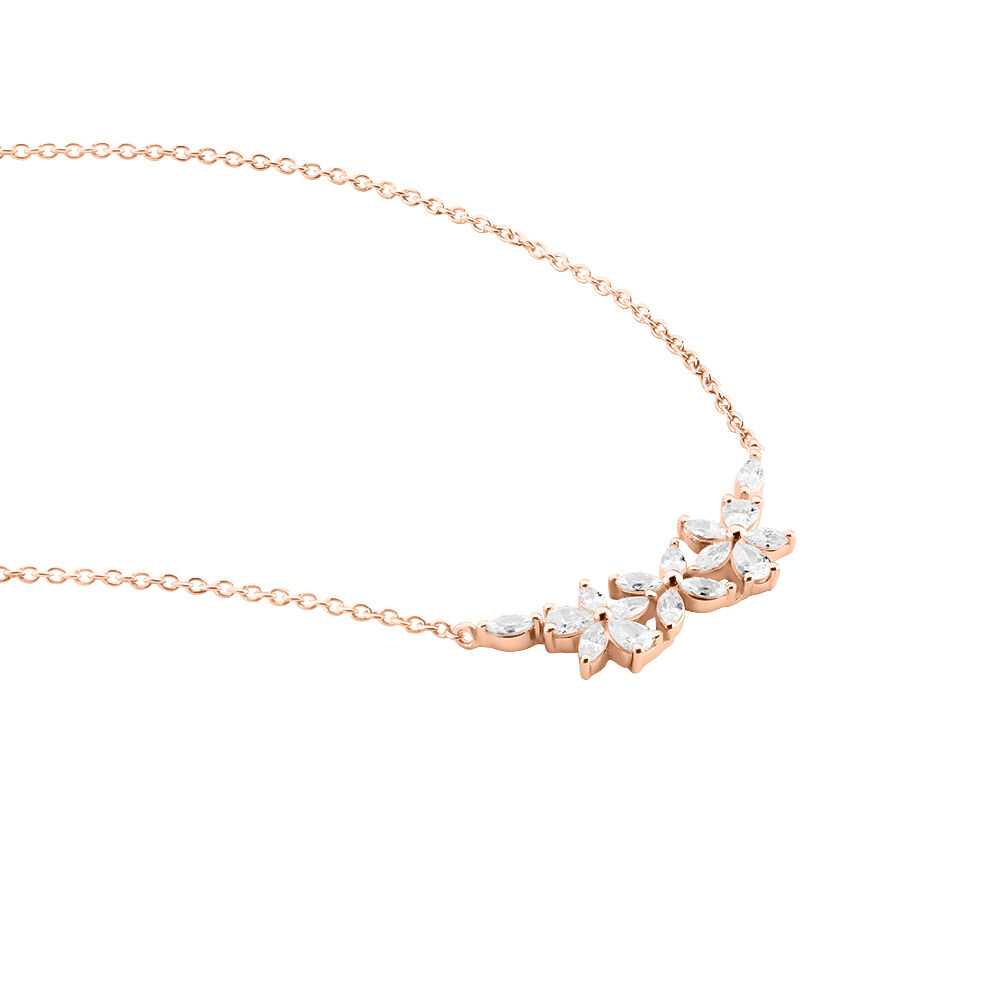Collier Oralie Argent Rose Oxyde De Zirconium - Colliers avec pierres Femme | Marc Orian