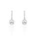 Boucles D'oreilles Pendantes Briony Argent Blanc Oxyde De Zirconium - Pendantes Femme | Marc Orian