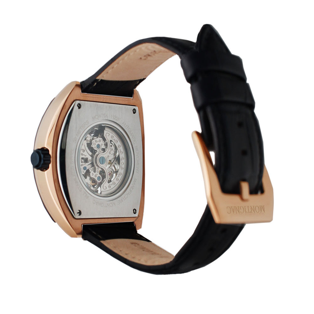Montre Montignac Tonneau Automatiquebleu - Montres automatiques Homme | Marc Orian