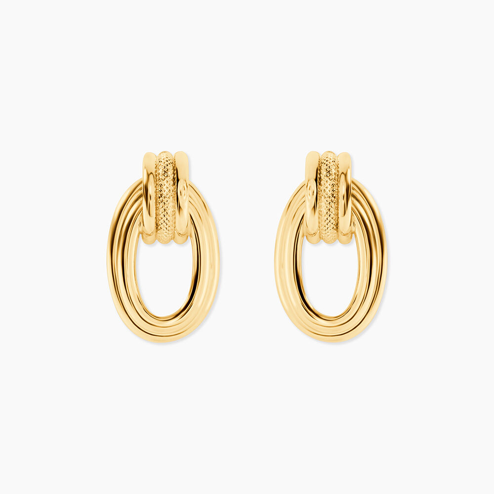 Boucles D'Oreilles Puces Izabela Or Jaune - Puces Femme | Marc Orian