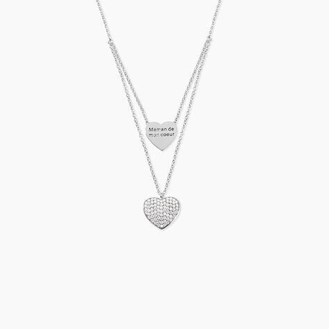 Collier Amarita Argent Blanc Oxyde De Zirconium - Colliers multirangs Femme | Marc Orian
