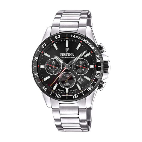 Montre Festina Timeless Chronograph Noir - Montres &eacute;tanches Homme | Marc Orian