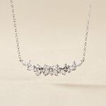 Collier Argent Blanc Precieux Flocon Oxyde De Zirconium - Colliers avec pierres Femme | Marc Orian