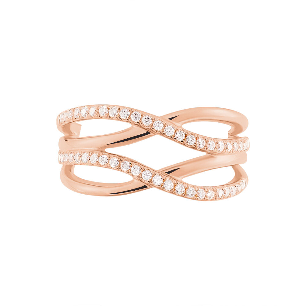 Bague Isden Argent Rose Oxyde De Zirconium - Bagues avec pierre Femme | Marc Orian