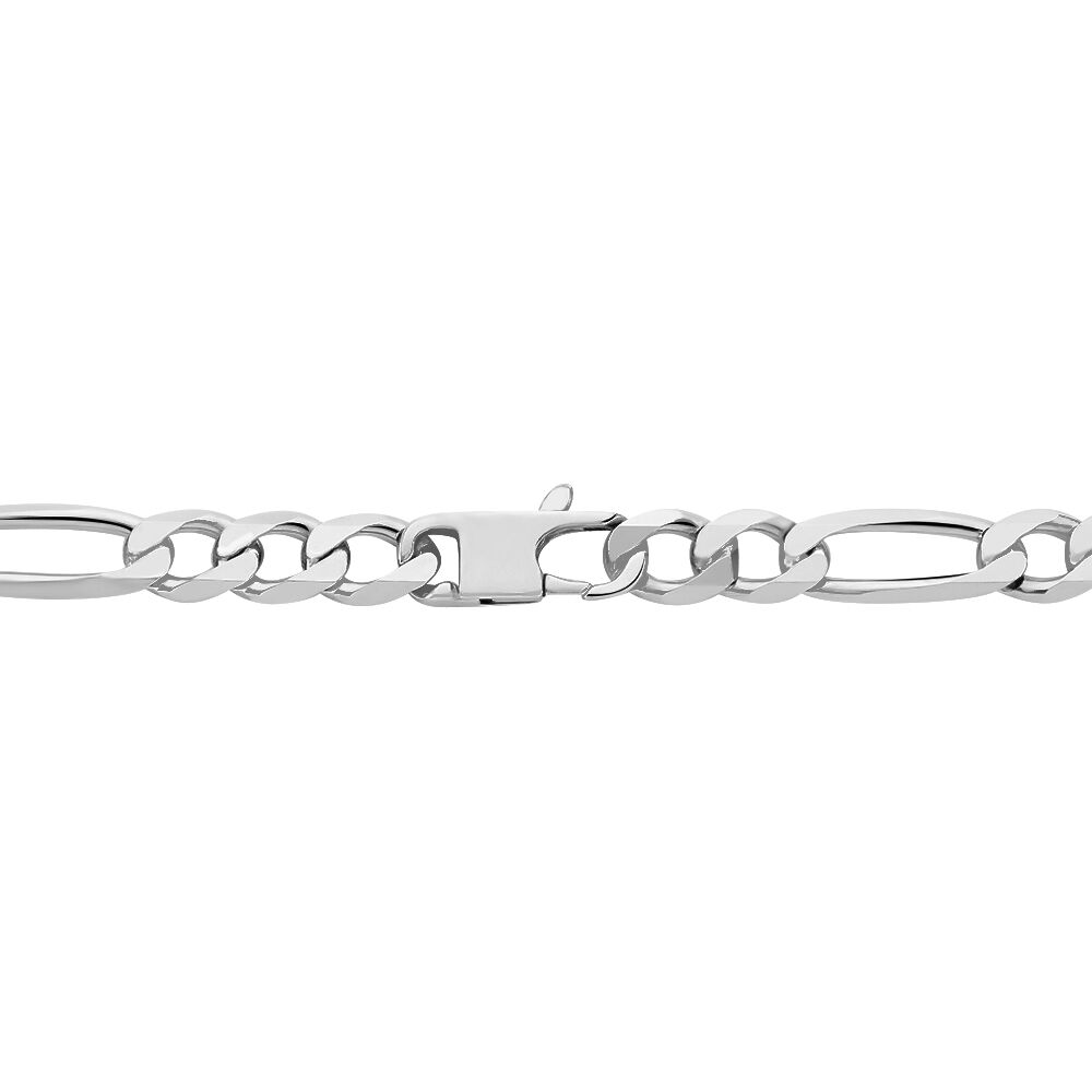 Chaîne Vivian Maille Alternee 1/3 Argent Blanc - Chaines Homme | Marc Orian