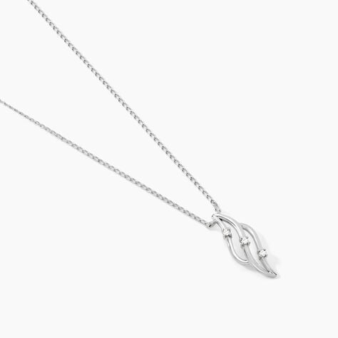 Collier Marnie Or Blanc Diamant - Colliers avec pierres Femme | Marc Orian