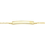 Bracelet Identit&eacute; Fanelia Maille Marine Or Jaune - Gourmettes Enfant | Marc Orian