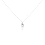 Collier Daen Or Blanc Topaze Oxyde - Colliers avec pierres Femme | Marc Orian