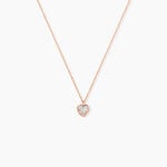 Collier Kadidjatou Or Rose Oxyde De Zirconium - Colliers solitaires Femme | Marc Orian
