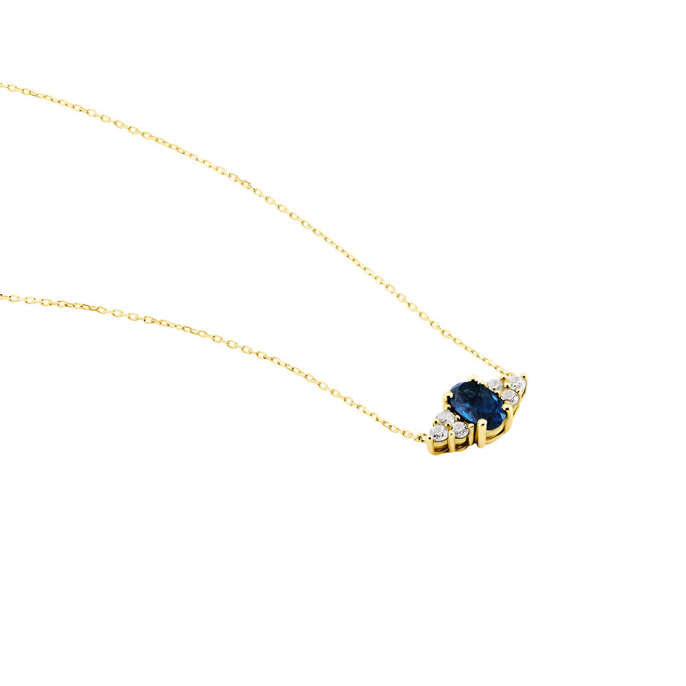 Collier Diapre Or Jaune Topaze Oxyde De Zirconium - Colliers avec pierres Femme | Marc Orian