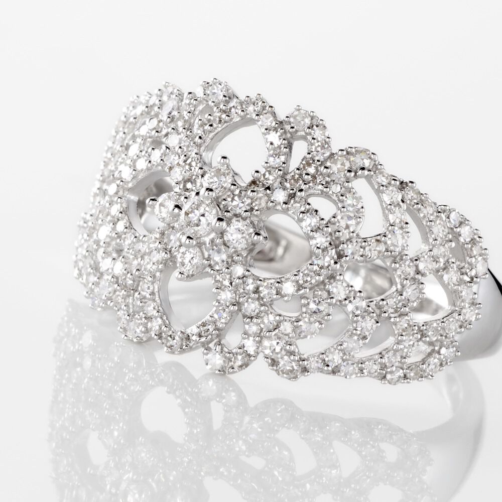 Bague Adanie Or Blanc Diamant - Bagues pierres précieuses Femme | Marc Orian