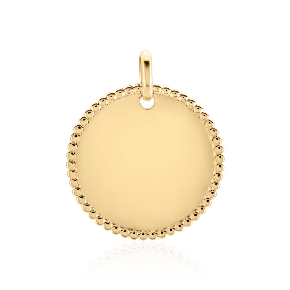 Pendentif Lulu Plaque Or Doré - Médailles et médaillons Femme | Marc Orian