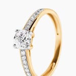 Solitaire Sosanna Ld Or Jaune Diamant Synthetique Blanc - Parures de mariage Femme | Marc Orian