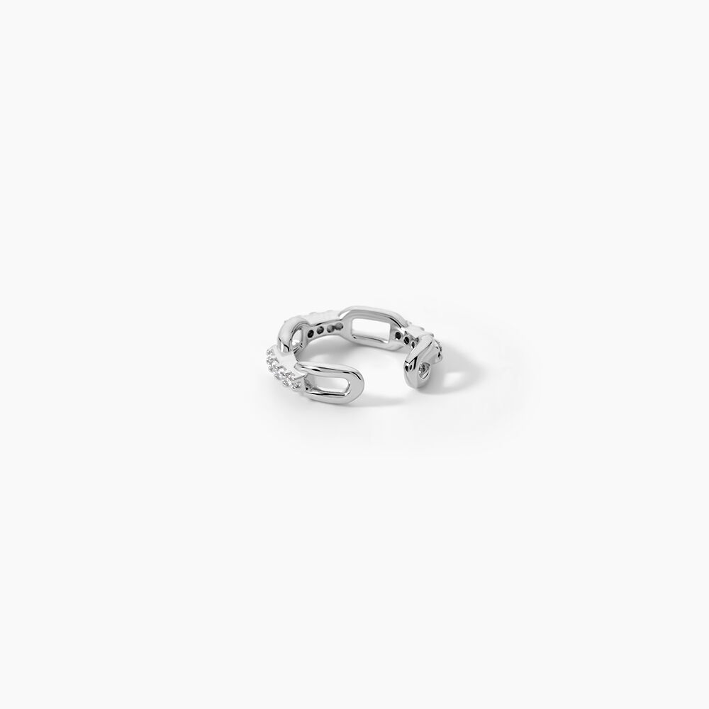 Bague D'h&eacute;lix Unitaire Antonino Argent Blanc Oxyde De Zirconium - Piercings d'oreilles Femme | Marc Orian