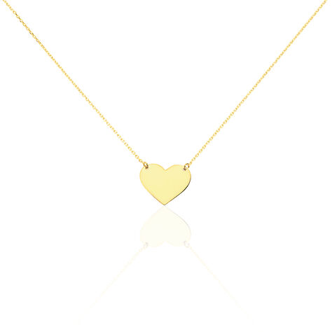 Collier Helenia Coeur Gravable Or Jaune - Bijoux personnalisés Enfant | Marc Orian