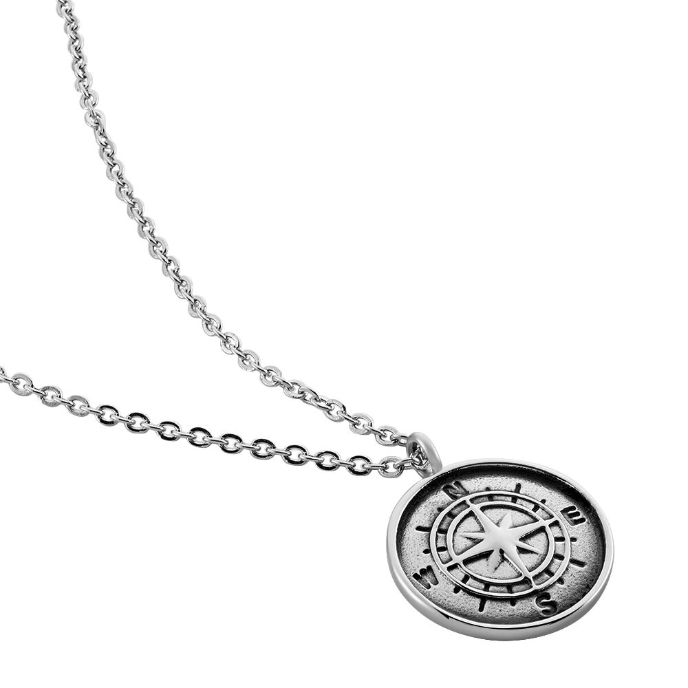 Collier Aryan Acier Blanc - Colliers Homme | Marc Orian