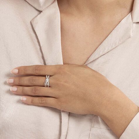 Bague Bague Or Blanc Diamant - Bagues Femme | Marc Orian