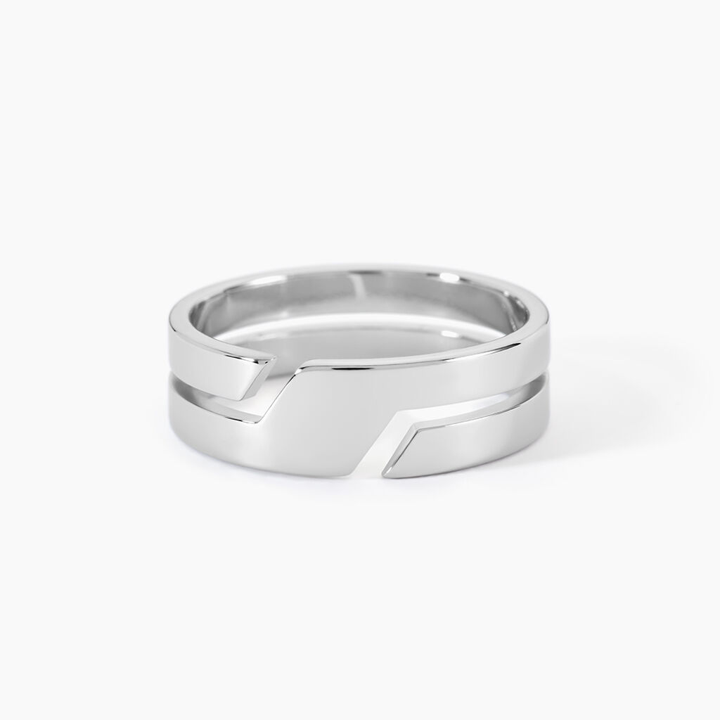 Bague Achille Acier Blanc - Bijoux fantaisie Homme | Marc Orian