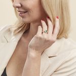 Bague Vladimir Or Jaune Emeraude Diamants - Bagues vintage Femme | Marc Orian